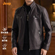 JEEP leather jacket men's spring and autumn windproof wear-resistant trendy loose casual lapel functional leather jacket men 2025 new style