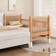 Qiuying liftable beech wood spliced bed crib widened spliced large bed children's bedside bed spliced bed with three side lifting 5cm mattress + 7A antibacterial cotton bedside can lift length 200 width 60 height 35 60 guardrails