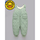 G.DUCKKIDS children's overalls for boys and girls in autumn and winter all-in-one velvet cotton pants for babies with open stalls for children and infants thickened outer pants, bean green and velvet thickened 80 (recommended for 12 to 18 months)