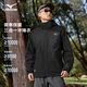 Mizuno outdoor jacket men's three-in-one jacket windproof two-piece warm mountaineering sportswear black M