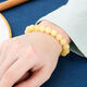 Buhesyt with national inspection certificate, natural amber beeswax bracelet, Russian material full of honey, white nectar round bead bracelet for men and women, white nectar 12mm (generous female model)