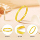 Quan Yin Gold New Bracelet Women's Ice Bracelet 999 Gold Plated Bracelet for Mom and Girlfriend on Holidays 56 Circle Mouth 8090 Jin Jin equals 0.5 kg 5.9g