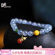 DRJEFUN ice-permeable aquamarine bracelet for women South red gourd pendant blue bracelet gift with gourd 10MM