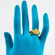 Star Ring Yellow Rose Hollow Five-Pointed Rose Shines and Eye-catching Daily Accessories for Girls