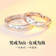 DR Everlasting Oath Platinum Couple Ring PT950 Platinum Pair of Rings Proposal Valentine's Day Birthday Gift for Girlfriend Everlasting Oath-Female Ring