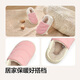 Balabala children's cotton slippers with half heel for boys and girls anti-slip indoor autumn and winter cotton shoes with velvet to keep warm Chinese blue 80501 35 (foot length 21.8-22.2/inner length 23)