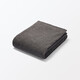 MUJI cotton velvet wearable bath towel charcoal gray 70x190cm