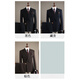 SAINT ANGELO high-end suit suit wedding dress formal fit high-end sense business casual men's British suit three-piece suit two-piece suit-Navy suit + pants M