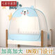 Children's crib mosquito net Mongolian yurt full cover universal BB bed baby kindergarten mosquito net free of installation and foldable English three-door encrypted full bottom blue length 200*width 100*height 110cm