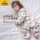 G.DUCKKIDS baby split-leg sleeping bag spring and autumn double-layer pure cotton baby one-piece pajamas, children's anti-kick quilt artifact, universal model for all seasons Cute rabbit--single-layer pure cotton short-sleeved Order according to the recommended height S (90) code--recommended height 70-8