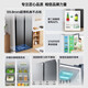 Konka Refrigerator 376L Refrigerator Double Open Door 60cm Ultra-Thin Body Home Rental House Living Room Refrigerator Freezer Refrigerator Embedded Energy Saving Smart Temperature Control 376L Smart Temperature Control