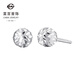 Caibai Jewelry Platinum Earrings Platinum Pt950 Classic Ball Star Laser Earrings Price Approximately 1.00g
