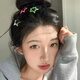 Dopamine Star Hair Clip Women's Hair Clip Small Clip Bangs Headwear Hair Accessories Summer High-Quality Dopamine Star Hair Clip Mixed Colors 10 Pieces