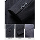 Lilan wool three-piece suit men's striped middle-aged engagement wedding formal suit men's 9836 gray stripe M 170/46