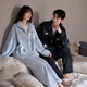Princess Mark Couple Coral Velvet Pajamas Women's Winter Cute Plush Stand Collar Zipper Can Go Out Home Clothes Men LYR1241-Women's L