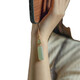 Natural Hetian Jade Ping An Wu Shi brand car key chain pendant light green simple pendant high-end men and women pendant mobile phone chain