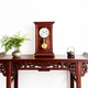 Honghe New Chinese Table Clock Copper Spring Movement Mechanical Table Clock Retro Simple Solid Wood Clock Time Living Room Ornament Toon Wood, New Gold Base 56cm Color Affected by Light Arabic Dial