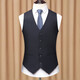 SEVEN 7Qi Brand 2025 Autumn and Winter New Men's Slim Suit Suit Business Casual Gray Three-piece Suit M 170