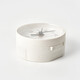 MUJI analog alarm clock night light LAA9CC3S white