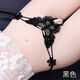 Sexy women's thong sexy underwear, large size sm transparent beads massage hot t-pants N2 black M80120Jin Jin is equal to 0.5 kg