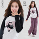 Domiaowu girls' T-shirt spring and autumn new children's bottoming shirt long-sleeved big children's tops teenagers children's clothing W034 Dai purple gray 160