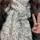Bei Chuzhong Scarf Handmade DIY Birthday Gift for Girls Winter Warm Knitted Scarf for Girlfriend Handknitted Wool Shawl Black and White Gradient 300g Free Knitting Artifact A Heart-warming Gift in Autumn and Winter