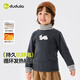 Dudujia Circulating Fever Boys Half Turtle Collar T-shirt Autumn and Winter Girls Bottoming Shirt Antistatic Baby Long Sleeve T-Winter New Dark Hemp Gray 100