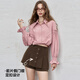 Fairy's Pocket Retro Brown High Waist Shorts Women's 2025 Autumn and Winter New Style Small Design Skirt Pants Retro Brown M