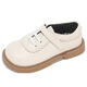 Shepherd Niu (MUTONGNIU) genuine leather girls' leather shoes new spring and autumn baby girl princess big child British children's leather single shoes off-white 24
