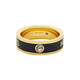 MARC JACOBS women's ring is simple, elegant, exquisite and fashionable brass enamel gold inlaid crystal gift for your girlfriend yellow 7