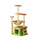 Bei Chuzhong Cat Climbing Frame Cat Nest Bold Large Cat Tree Integrated Space Capsule Cat Rack Small Household Space-Free Twine Rope Cat Toy Wizard of Oz Single Warehouse Single Nest 99cm-Five-story Space Capsule Luxurious Panoramic Space Capsule Newly upgraded and more stable