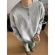 XUANSENTU neverneed American retro Henry collar sweater for men in winter, lazy style bottoming sweater with trendy floral gray upgraded version 95% of users choose L