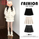 Langsha Woolen Organ Pleated Skirt Women's Winter 2025 New High Waist Slim Small Casual A-Line Skirt Short Skirt