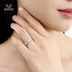 Aido Diamond pt950 platinum ring for men and women, platinum water pattern pattern, adjustable ring opening, 4.2-4.4g (13-15# can be worn)