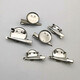 Round tray clip, square clip, dual-purpose pin, brooch, jewelry accessories, 20 2cm round tray pins