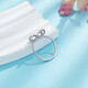 Beijing Gold Trading Center Co., Ltd. platinum ring pt950 shiny bow ring for women for girlfriend and wife's birthday, about 3.19g