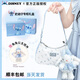 Disney (Disney) Bags Women's Light Luxury Crossbody Shoulder Bag 2025 New Light Luxury Niche Birthday Gift for Girlfriend and Wife Stitch Underarm Bag Gift Box + Bunny Pendant