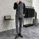 ROMON Slim Suit Vest Suit Male Wedding Groomsmen Group Dress Business Casual Large Size Work Wear Vest Top Black Single Vest M