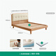 Quanyou Home Simple Log Style Soft Package Children's Bed 1.5m 2m Small Apartment Montessori Platform Bed for Boys and Girls
