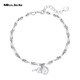 Miss JuJu pt950 platinum gourd bracelet for women, genuine platinum Fulu bamboo bracelet, lucky and lucky brand ingot bracelet, lucky and lucky bamboo bracelet 11.8-12.0g 16+3cm