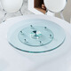 Zhuobo dining table turntable tempered glass turntable round table large base desktop rotating table BZP2 six auxiliary wheels 78cm