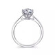 I Do platinum PT950 diamond ring for women classic six-prong 1 carat cultured diamond ring wedding ring proposal wedding gift for wife classic six-prong 1 carat diamond size 13