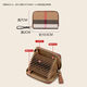 Ye Yu niche card holder ID bag women's style plaid canvas motor vehicle driver's license bag small change coin bag caramel color