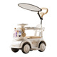 Voiture électrique pour enfants à quatre roues Maiduo Bear qui peut s'asseoir sur des personnes, voiture pour bébé, jouet pour enfant, adulte peut pousser la voiture, cadeau de poussette rechargeable, modèle électrique télécommandé, vert + assiette de clôture + roues souples silencieuses + grande batterie + musique Bluetooth