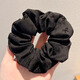 Garenbei 25 new autumn and winter Korean style high-end autumn and winter hair accessories with white elastic rubber band, simple and sweet temperament large intestine hair tie, bow large intestine hair tie 2 pieces, black + gray