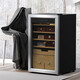 Audaxin France HOMESUN constant temperature and humidity household compressor small red wine cabinet constant temperature and humidity precise cigar cabinet constant black 486 pieces (new upgraded humidity control model) 49L