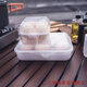 Lu Xuju Portable Egg Box Outdoor Camping Shatterproof Protection Storage Box Anti-fall and Shockproof Egg Box Plastic Thickened and Compressive 4-Gate Egg Box 1 Pack
