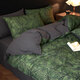 Light luxury retro style pure cotton brushed bed four-piece set autumn and winter thickened cotton quilt cover sheet high-end bedding Yeyu-green soft and comfortable bed sheet style 1.8 four-piece set-quilt cover 200x230