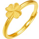 Saturday Fortune Lucky Four Leaf Clover Pure Gold 999 Gold Ring for Women Price A0112976 Live No. 14 Approximately 2.26g