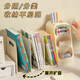 自然屋桌面收纳盒书桌上书本置物架书立架伸缩学生学习桌文具整理盒笔筒 基础款简约白丨书立架加高不易倒